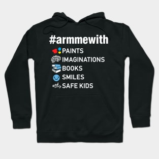 Gun Control Teacher Shirt, Arm Me With Books Hoodie